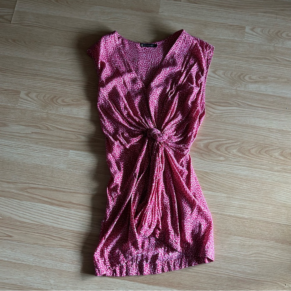 ViX Paula Hermanny Pink Patterned Mini Cover Up Dress Small